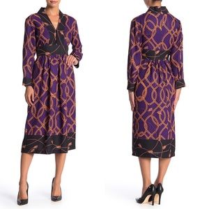 NWT Alexia Admor Chain Print Midi Dress